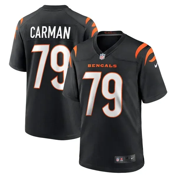 None Jackson Carman Game Jersey - Black | NFL Player Jersey | NFL Foot