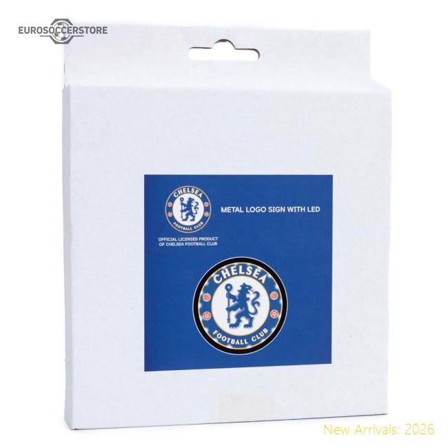 Official Chelsea Fc Metal Led Logo Sign - Premium Quality Football