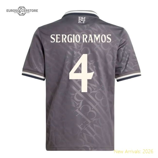 Real Madrid Ramos First-class Third Jersey Laliga Santander Drycell