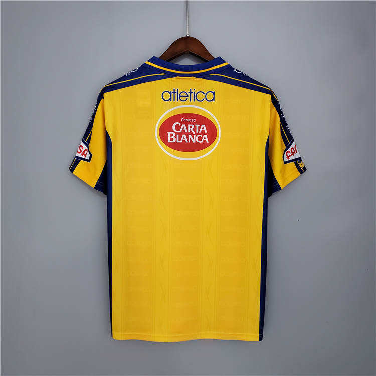 99-00 Tigres UANL Yellow Retro Soccer Jersey Football Shirt -