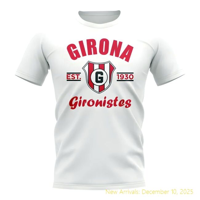 Girona Established Football T-Elite Shirt (White) - Competitive Price