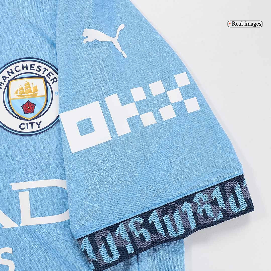 Manchester City Home Authentic Soccer Jersey