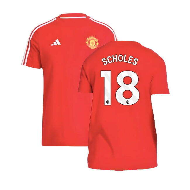 classic 2024-2025 Man Utd DNA Tee (Red) (Scholes 18)