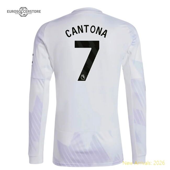Authentic 2025-2026 Man Utd Long Sleeve Away Shirt (cantona 7)