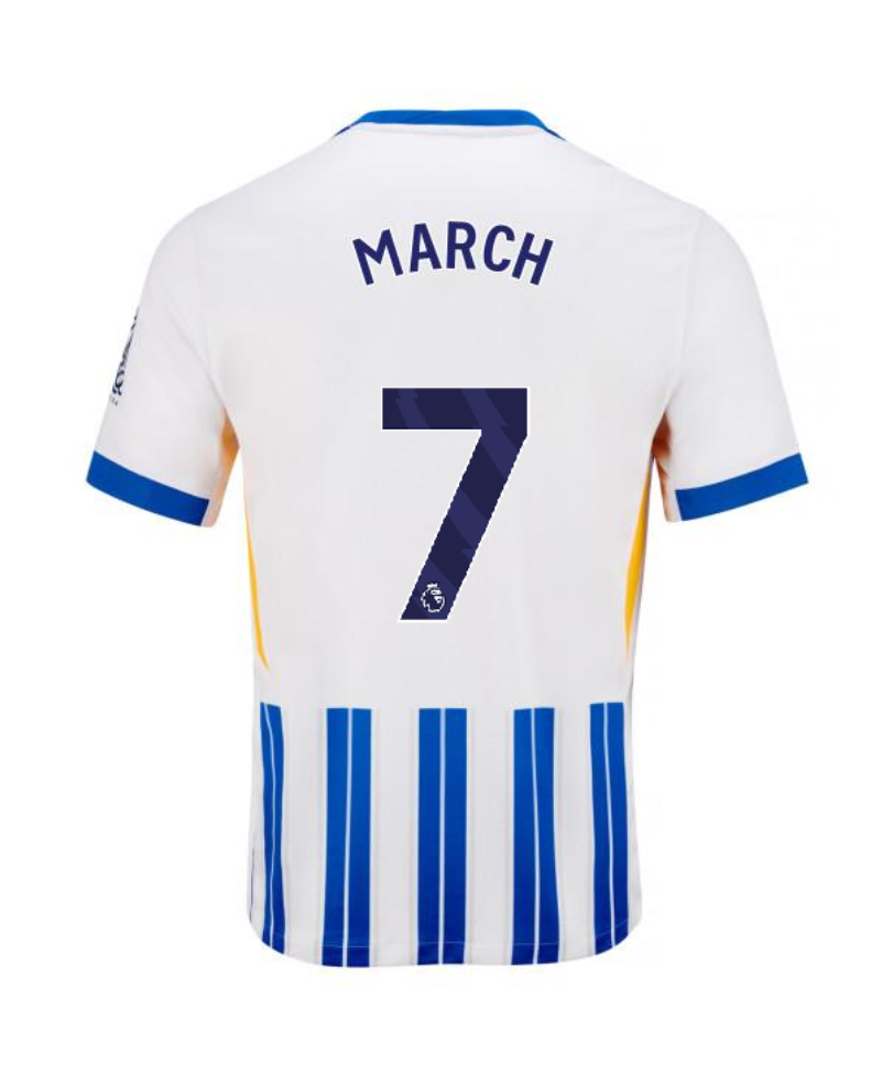 Brighton Hove Albion 24-25 Season Home Jersey - MARCH 7 Edition