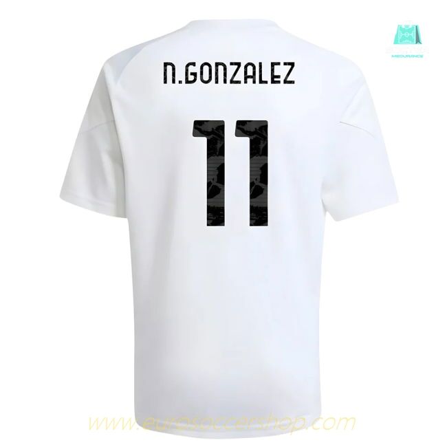 2025-2026 Juventus Training Shirt (White) - Kids (N.Gonzalez 11)