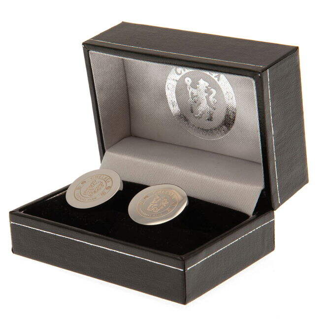 Chelsea FC Stainless Steel Round Cufflinks (Match Day)