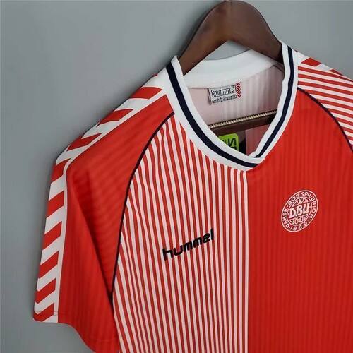 Ultra Comfort Football Team Dinamarca #1986 Retro Classic True Offi...