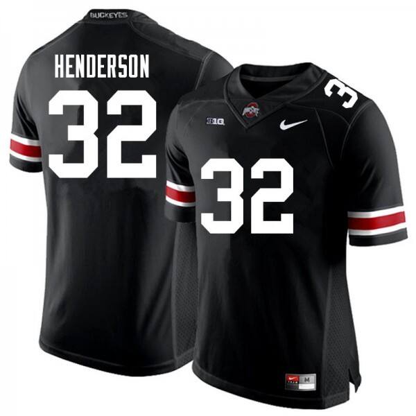 Men Ohio State Buckeyes #32 Treveyon Henderson Men Black V1c Jersey