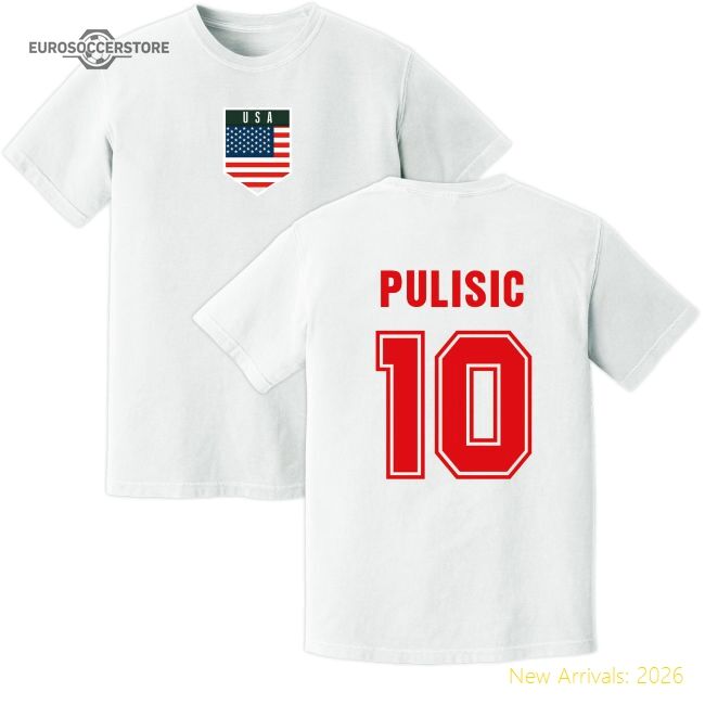 Pulisic Usmnt Training Jersey (white) - North American Power