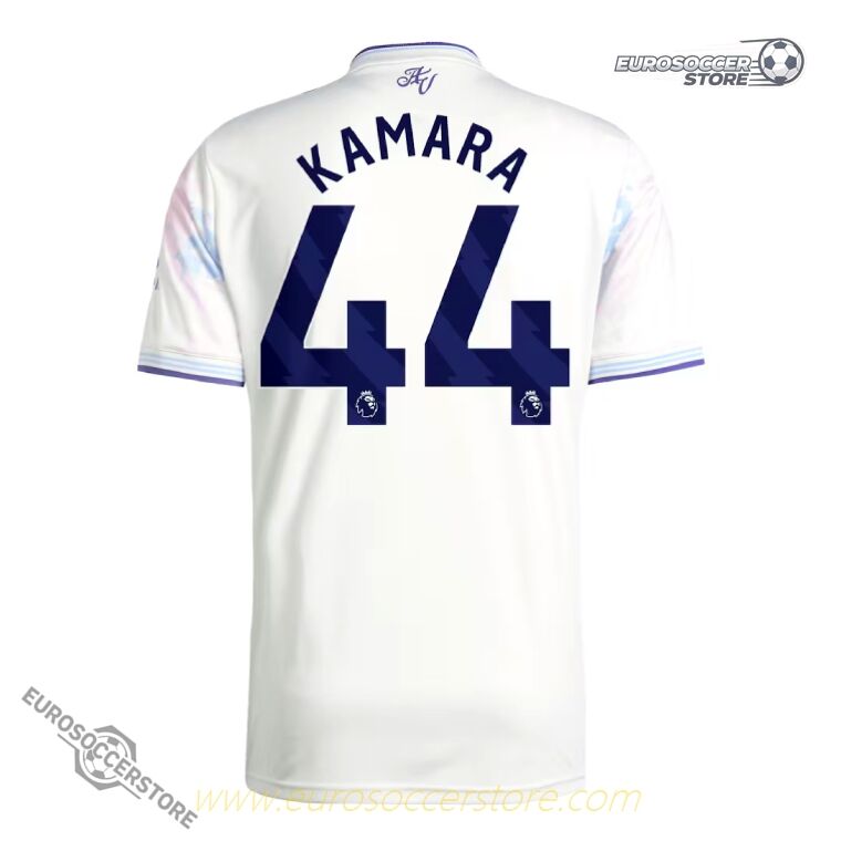 Aston Villa 25-26 Third Football Jersey with KAMARA 44 Printing