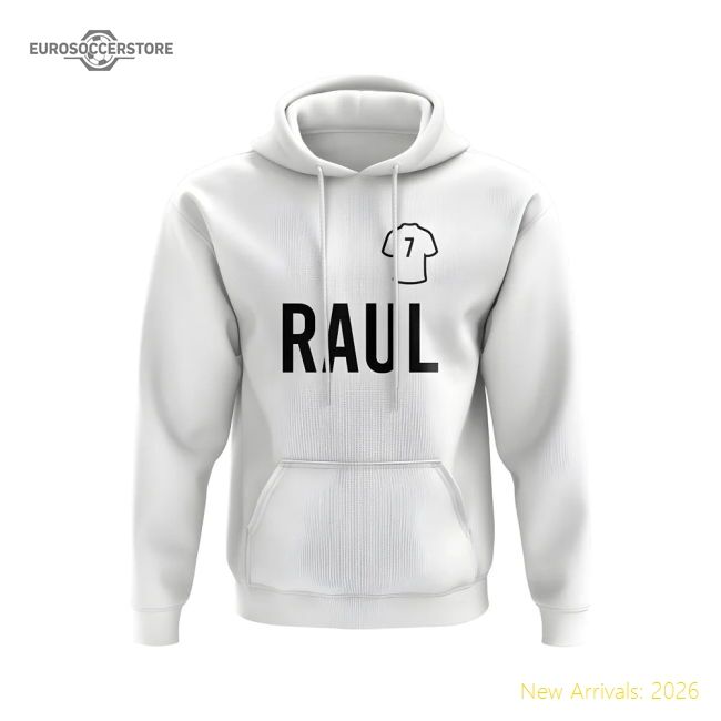Raul Real Madrid Number Hoody (white) - Fan Design - Unique Style