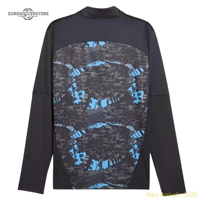 Premium 2024-2025 Man City Prematch 1/4 Zip Top (strong Gray)