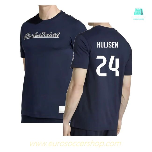 2025-2026 Real Madrid US Tee (Navy) (Huijsen 24)