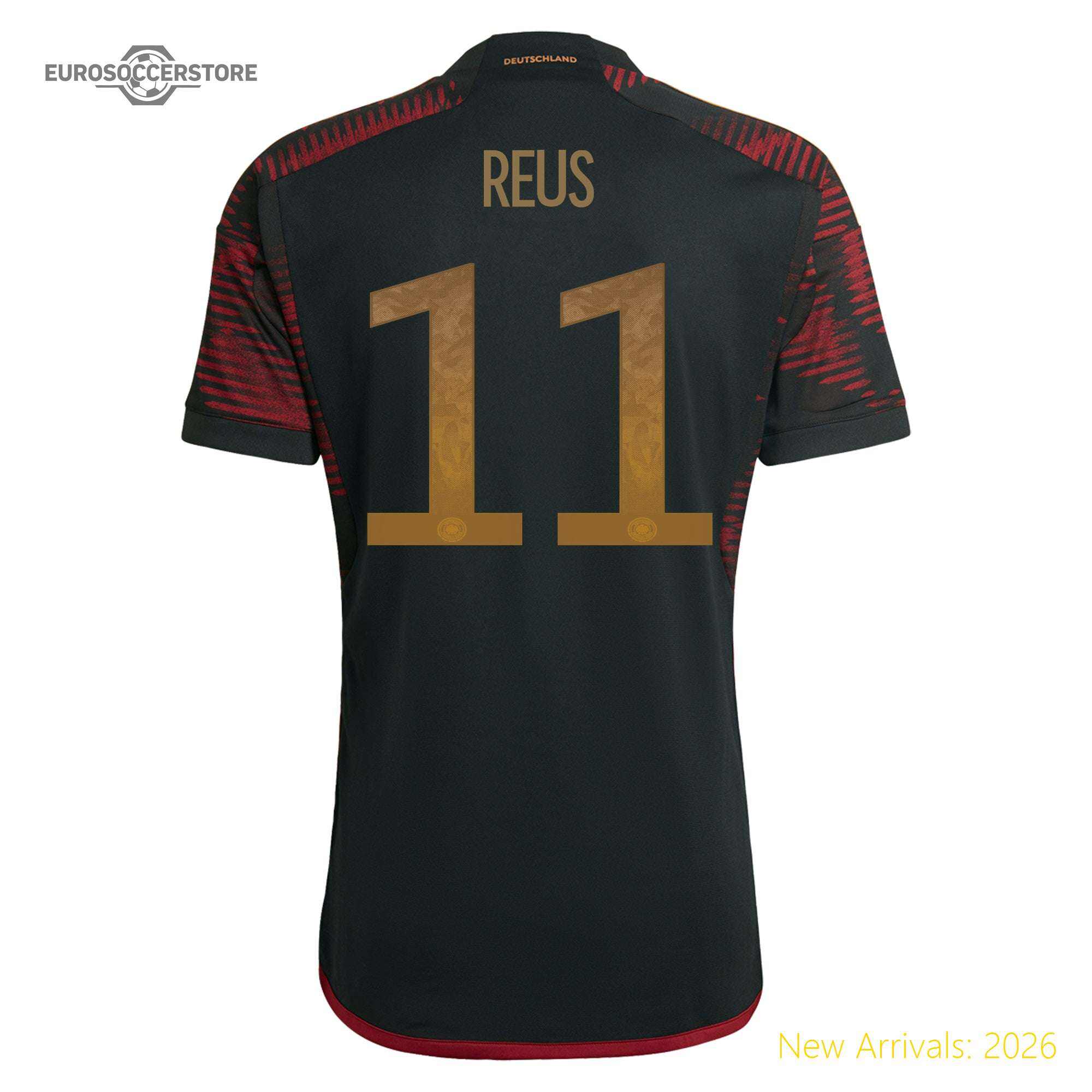Officially Licensed Men Official Ger Football Star Away Jersey 2022