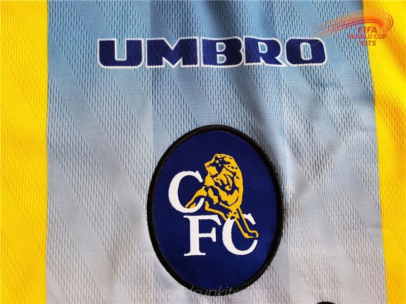 Chelsea 95-97 Away Yellow/Blue Football Kit