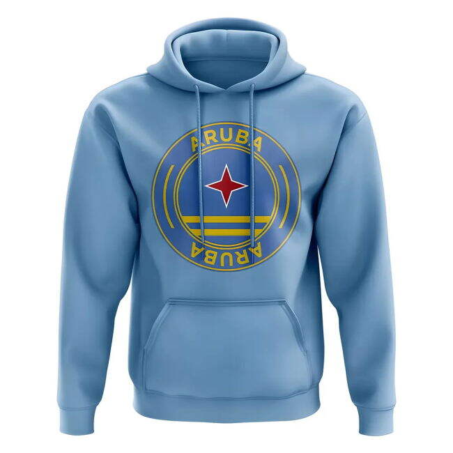 Tournament-Edition Elite Aruba Football Badge Hoodie (Sky)