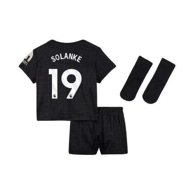 classic 2025-2026 Tottenham Away Baby Kit (Solanke 19)