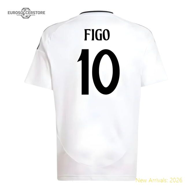 Premium Real Madrid Home Figo Jersey 2024-2025 Comfortable
