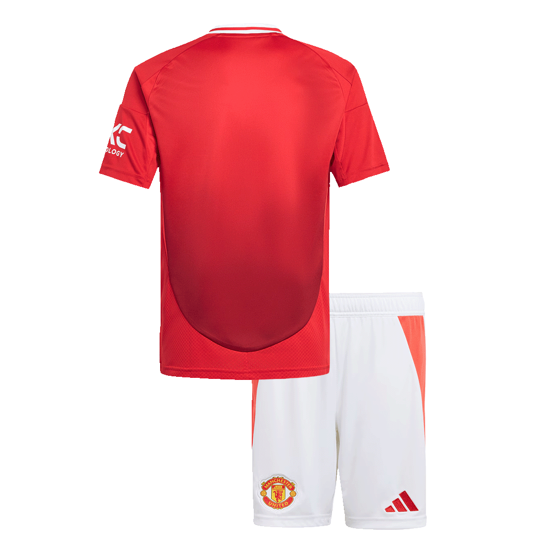Manchester United Home Kids Soccer Jerseys Kit