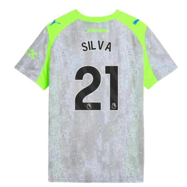 Football Man City Third Shirt Kids Silva #21 High Performance Devo...