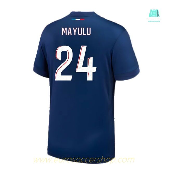 2024-2025 PSG Paris Saint Germain Home Shirt (Mayulu 24)