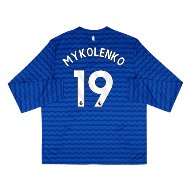 2025-2026 Everton Home Long Sleeve Shirt (Mykolenko 19)