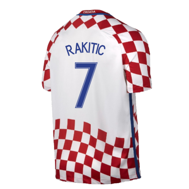 Rakitic 7 Pro Style Croatia Home Pro Level Shirt 2016-2017