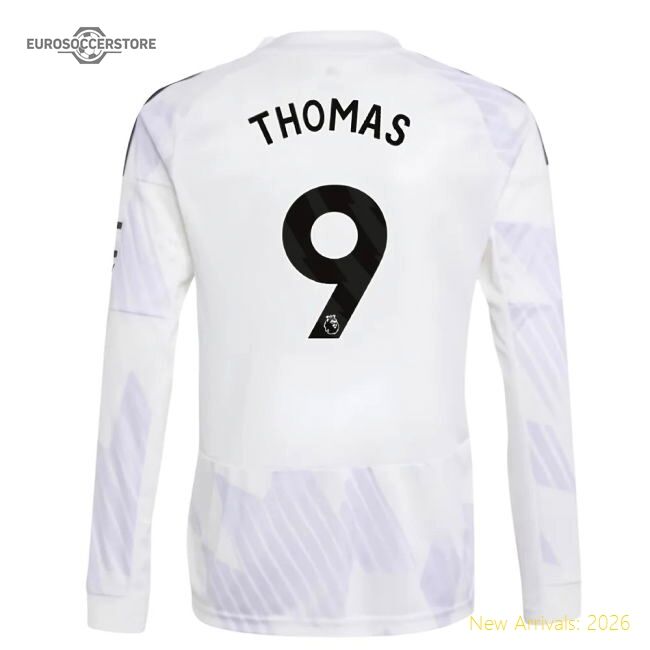 Official 2025-2026 Man Utd Long Sleeve Away Shirt (kids) (thomas 9)