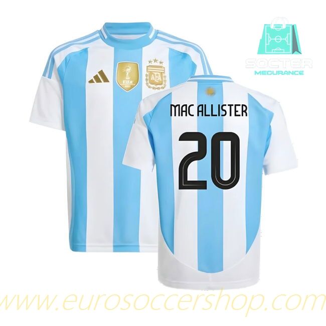2024-25 Collection Argentina Home Jersey Youth Version (MAC ALLISTER 20)