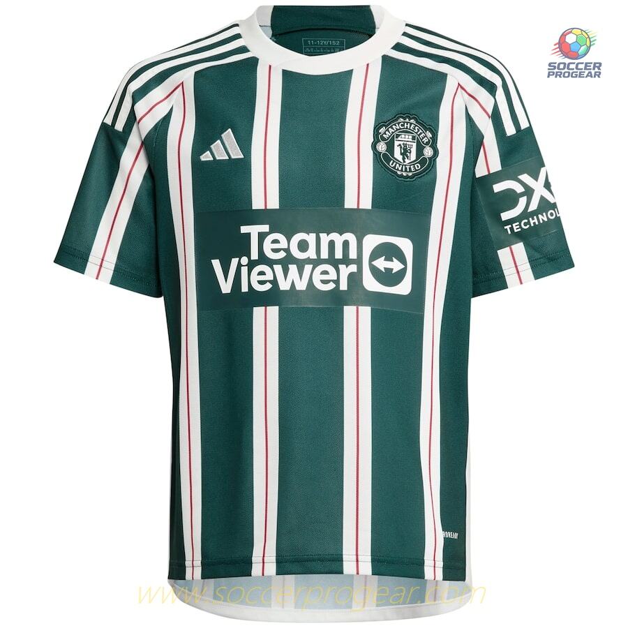Manchester United Away Child Kit Shirt 2023 2024 R.Varane