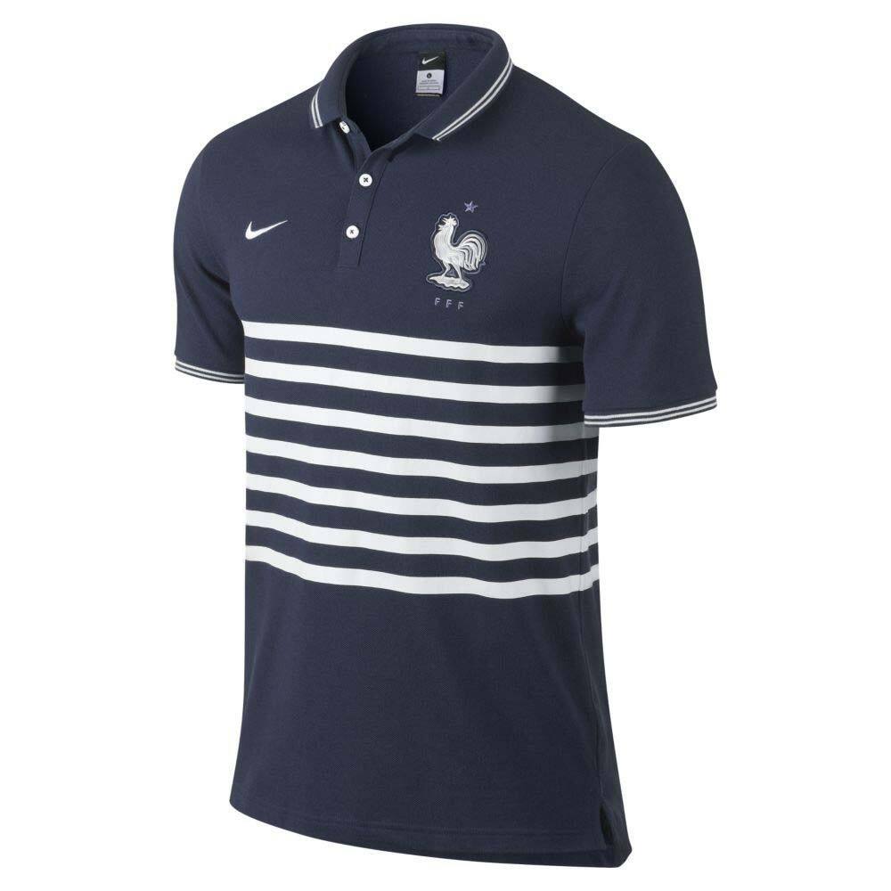France 2014 Short Sleeve Blue Polo T-Shirt - Official Replica 15637