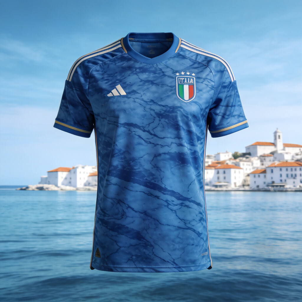 Italy 2024 European Championship Home Jersey: The Calm and Tactical Precision Psychological Effect of 'Azzurro' Blue