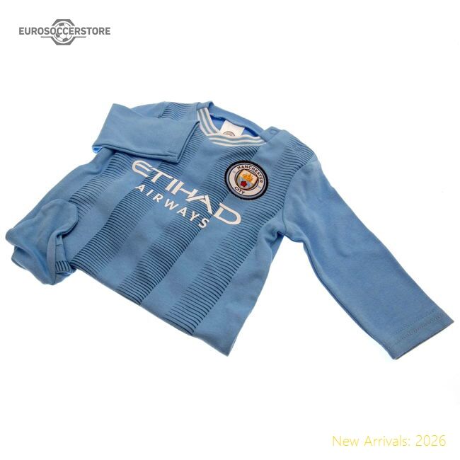Premium Manchester City Fc Sleepsuit 12/18 Mths Es - Premium Quality