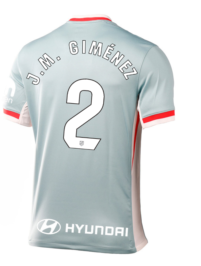 Away Laliga Jersey 24-25 of Atletico Madrid featuring J.M. GIMÉNEZ 2