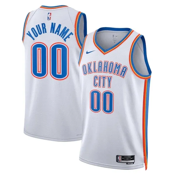 Oklahoma City OKC Swingman Jersey - contemporary Basketball - White