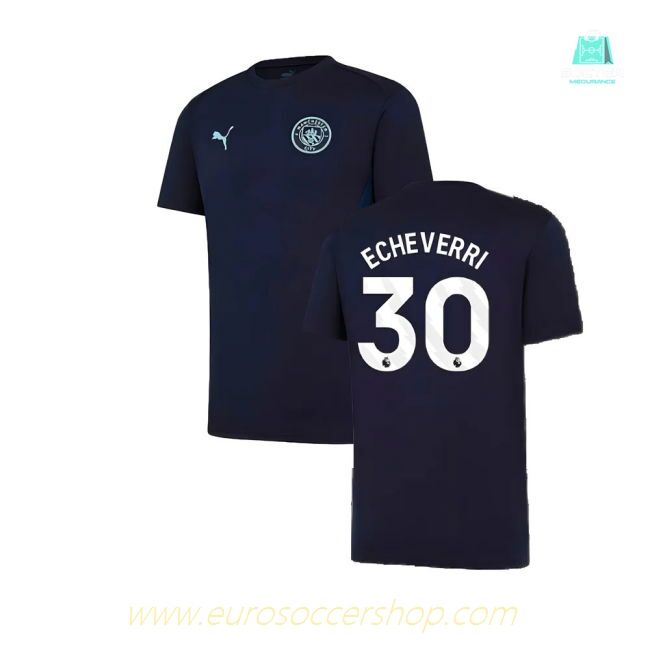 2024-2025 Man City Training Shirt (Inky Blue) - Kids (Echeverri 30)
