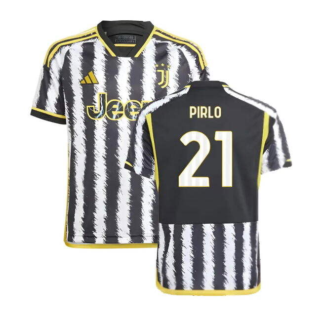 2023-2024 Juventus Home Shirt (Kids) (PIRLO 21) Reinforced Seams