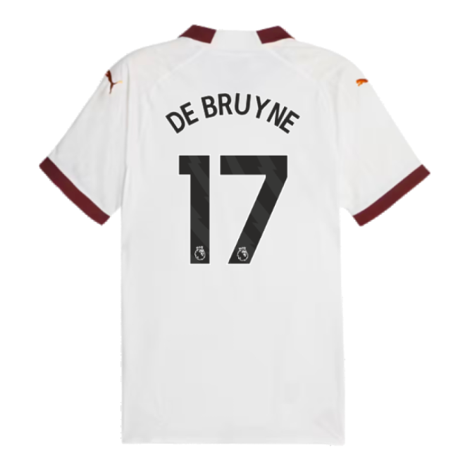 2023-2024 Man City Authentic Away Shirt (DE BRUYNE 17) - premium