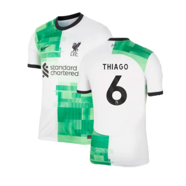 2023-20 Liverpool Away Soccer Jersey Thiago #6 L S