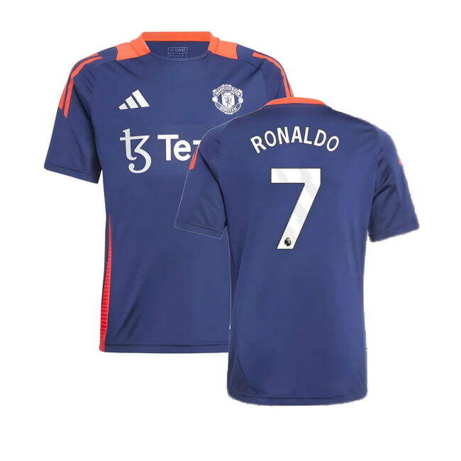 2024-20 Man Utd Authentic Training Football Shirt Ronaldo 7 L M S Kids