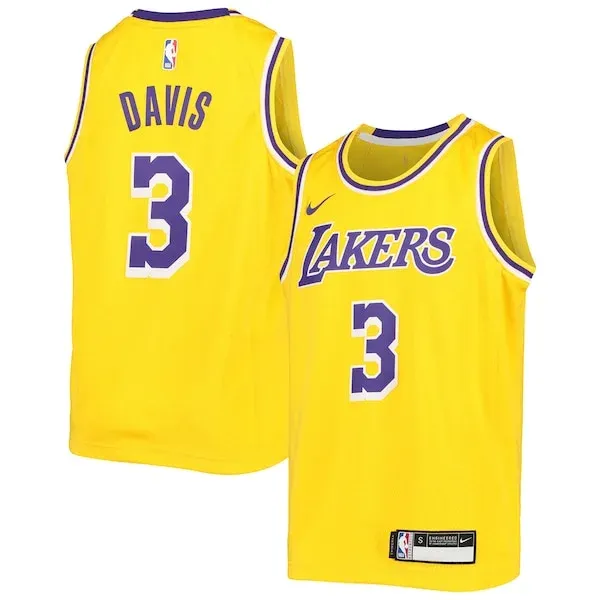 Premium-Quality Anthony Davis LAL NBA Jersey - Team Colors