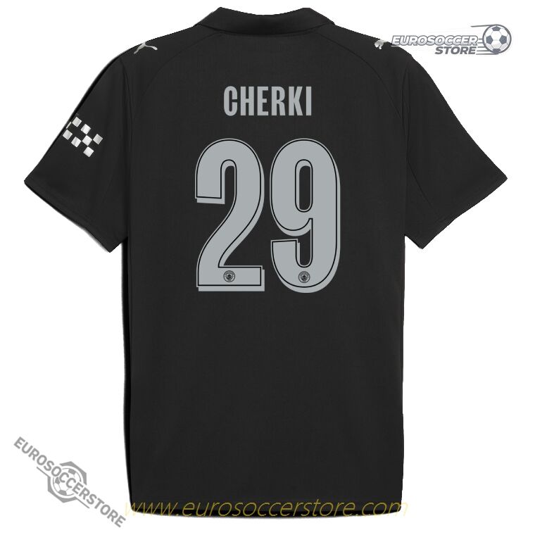 Away UCL Jersey for Manchester City with CHERKI 29, Season 25-26