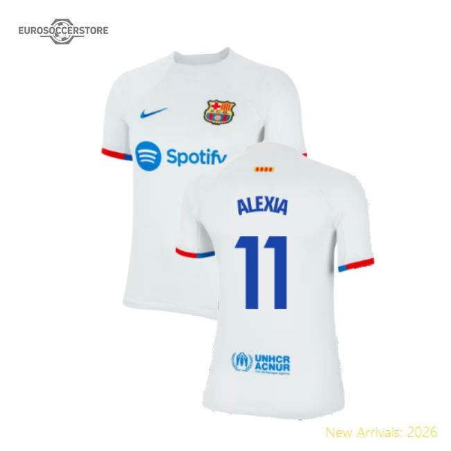 Top-Quality 2023-2024 Barcelona Away Shirt (Ladies) (Alexia 11)