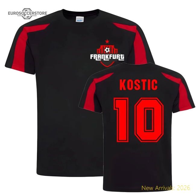 High-Quality Filip Kostic Frankfurt Sports Training Jersey (Black)