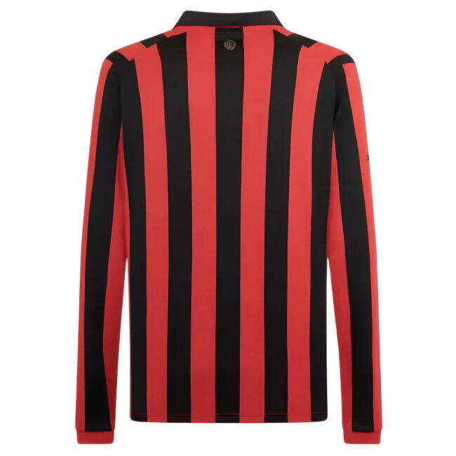 AC Milan Shirt (Black-Red) Antibacterial Reinforced Seams