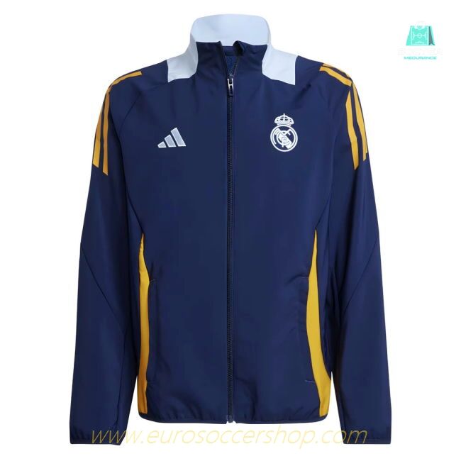 2024-2025 Real Madrid Presentation Jacket (Navy) - Kids