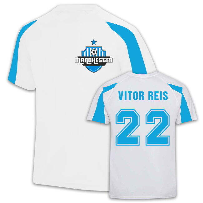 Authentic Manchester City Sports Training Jerseys (Vitor Reis 22)