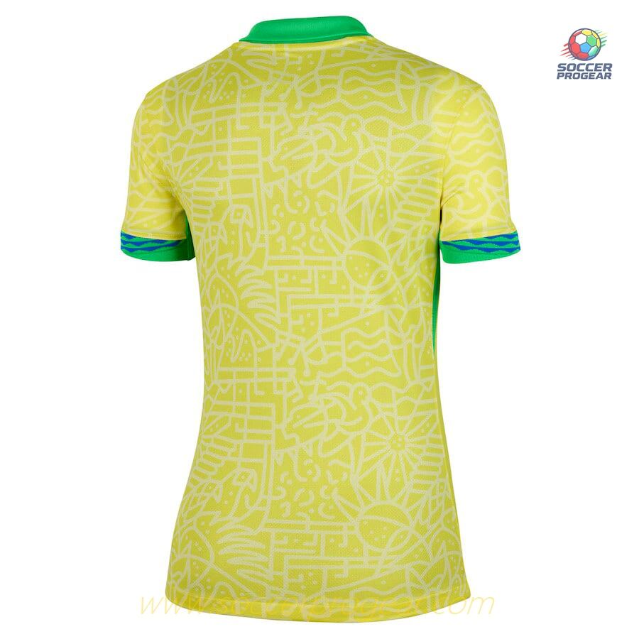 Brazil Home Football Jersey 2024-25 Edition Women
