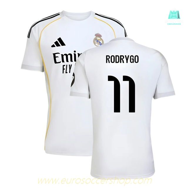 2025-2026 Real Madrid Home Shirt (Rodrygo 11)